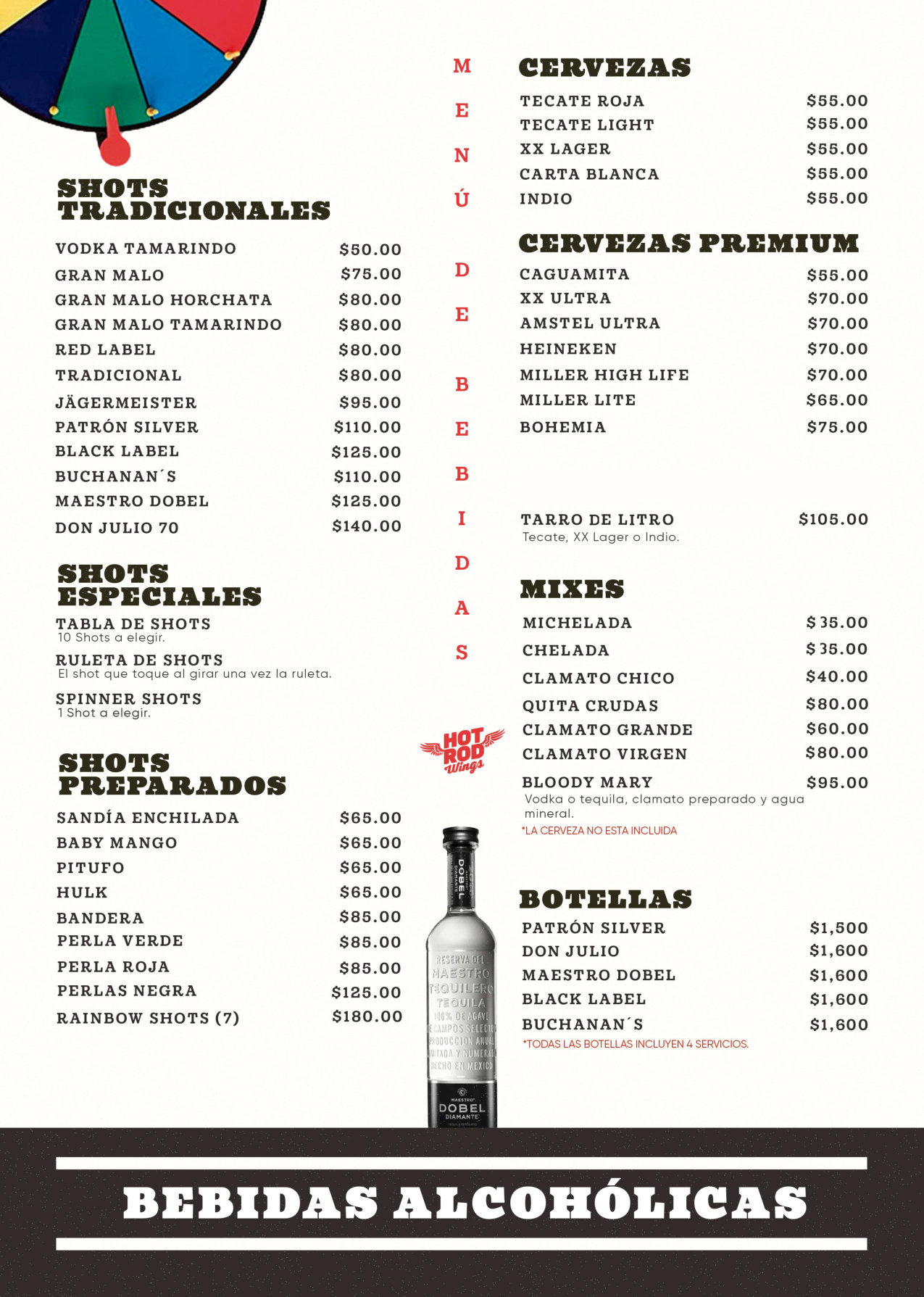 Menú de Bebidas Suterm 1